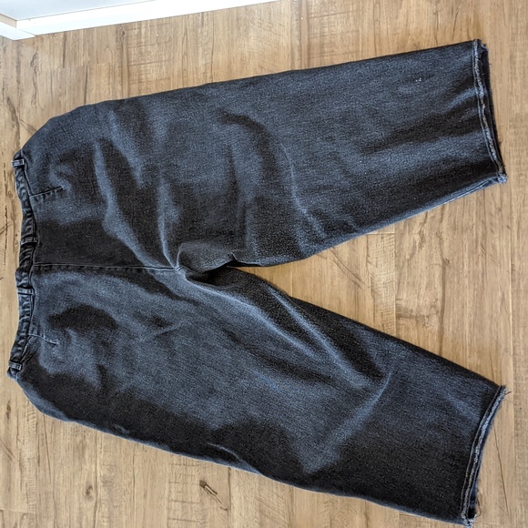 Vintage stretchy wide legged cropped jeans 20w - Picture 2 of 3